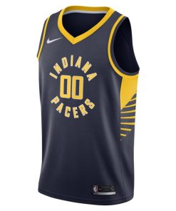 Alternative view of Indiana Pacers Nike Swingman Custom Jersey Navy - Icon Edition