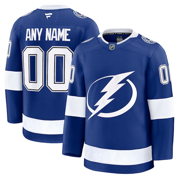 Tampa Bay Lightning Home Premium Custom Jersey - Blue/Black/White