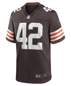 Alternative view of Tony Fields II Cleveland Browns Nike Team Game Jersey -  Brown