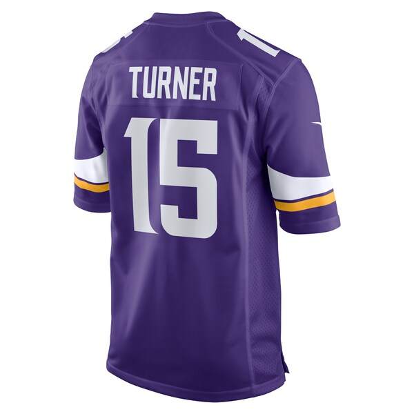 Dallas Turner Minnesota Vikings Nike 2024 NFL Draft First Round Pick Player Game Jersey - Purple - Image 3