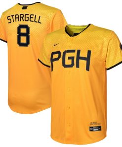 Willie Stargell Pittsburgh Pirates Nike Youth 2023 City Connect Replica Player Jersey - Gold