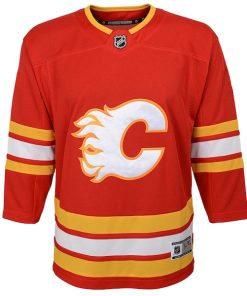 Alternative view of Calgary Flames Youth Home Premier Jersey - Red