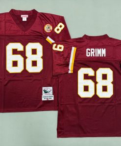 Russ Grimm Washington Redskins Authentic Throwback Retired Player Jersey