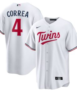 Alternative view of Carlos Correa Minnesota Twins Nike Home Replica Player Jersey - White/Navy