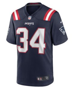 Alternative view of Quandre Mosely New England Patriots Nike Home Game Player Jersey - Navy