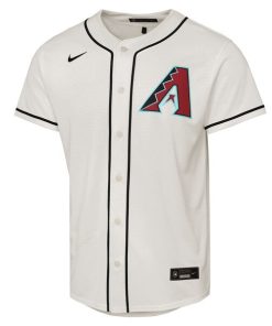 Alternative view of Corbin Carroll Arizona Diamondbacks Nike Youth Home Replica Player Jersey - Cream