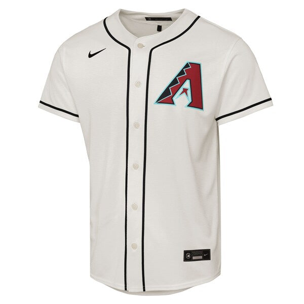 Corbin Carroll Arizona Diamondbacks Nike Youth Home Replica Player Jersey - Cream - Image 2