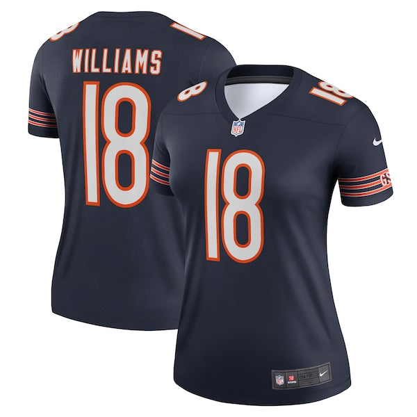 Caleb Williams Chicago Bears Nike Women's Legend Player Performance Top - Navy/Orange - Image 2