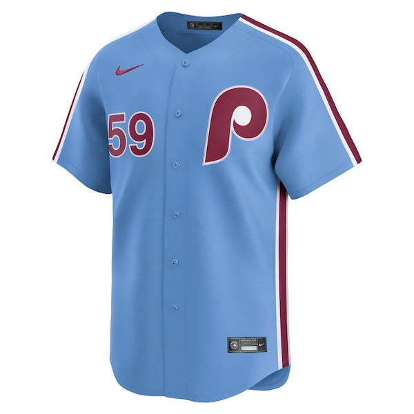 Jhoan Duran Philadelphia Phillies Nike Alternate Limited Player Jersey - Light Blue/White - Image 3