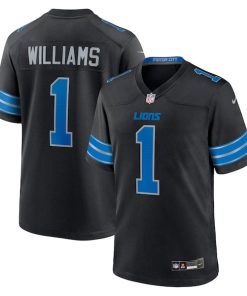 Jameson Williams Detroit Lions Nike 2nd Alternate Game Player Jersey - Black