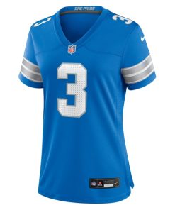 Alternative view of Jack Fox Detroit Lions Nike Women's Team Game Jersey -  Blue