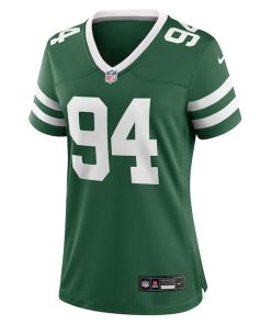 Alternative view of Tyler Baron New York Jets Nike Women's Team Game Jersey - Legacy Green