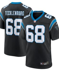 Sam Tecklenburg Carolina Panthers Nike Team Game Jersey - Black
