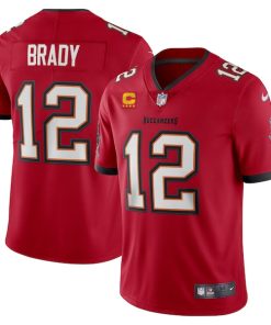 Tom Brady Tampa Bay Buccaneers Nike Captain Vapor Limited Jersey - Red