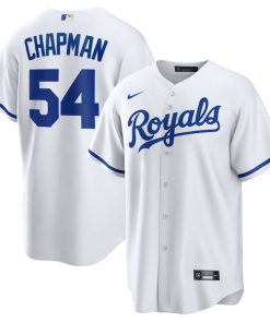 Aroldis Chapman Kansas City Royals Nike Home Replica Player Jersey - White