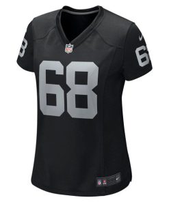 Alternative view of Andre James Las Vegas Raiders Nike Women's Game Jersey - Black