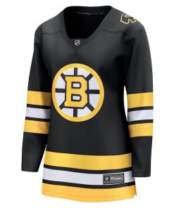 Alternative view of Boston Bruins  Women's Anniversary Home Breakaway Jersey - Black