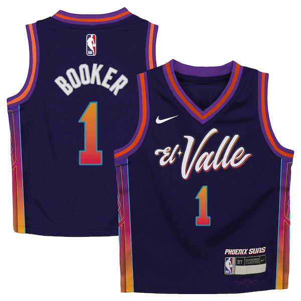 Devin Booker Phoenix Suns Nike Preschool Swingman Replica Jersey - City Edition - Purple