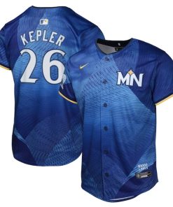 Max Kepler Minnesota Twins Nike Youth 2024 City Connect Limited Jersey - Royal