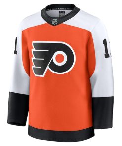 Alternative view of Travis Konecny Philadelphia Flyers  Home Premium Jersey - Burnt Orange