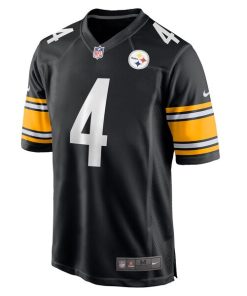 Alternative view of Kyle Allen Pittsburgh Steelers Nike  Game Jersey -  Black