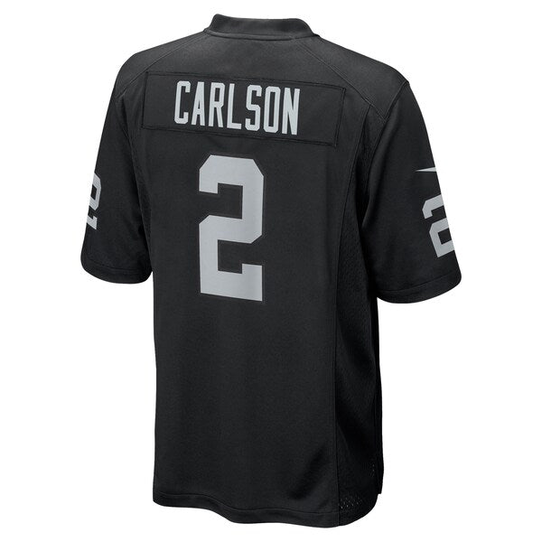 Daniel Carlson Las Vegas Raiders Nike Team Game Jersey - Black - Image 3