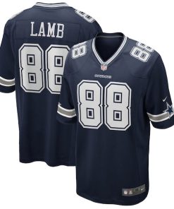 CeeDee Lamb Dallas Cowboys Nike Game Jersey - Navy/White