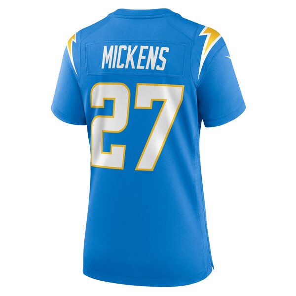 R.J. Mickens Los Angeles Chargers Nike Women's Team Game Jersey - Powder Blue - Image 3