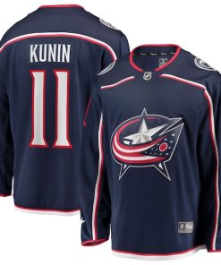 Luke Kunin Columbus Blue Jackets  Home Breakaway Jersey - Navy