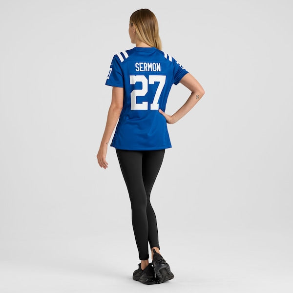 Trey Sermon Indianapolis Colts Nike Women's Team Game Jersey - Royal - Image 5