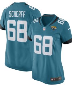 Brandon Scherff Jacksonville Jaguars Nike Women's Game Player Jersey - Teal