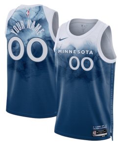 Minnesota Timberwolves Nike Unisex 2023/24 Custom Swingman Jersey - Blue - City Edition