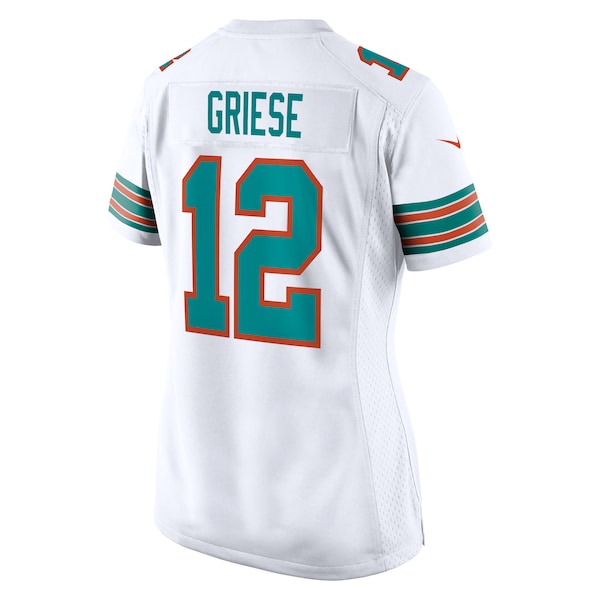 Bob Griese Miami Dolphins Nike Women's Retired Player Jersey - White/Aqua - Image 4