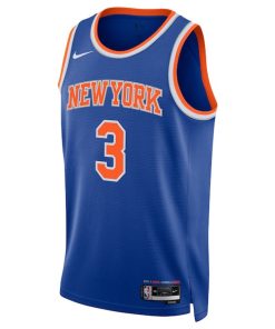 Alternative view of Josh Hart New York Knicks Nike Unisex Swingman Player Jersey - Icon Edition - Blue