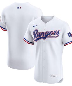 Texas Rangers Nike Home Elite Jersey - White