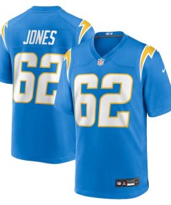 Nash Jones Los Angeles Chargers Nike Team Game Jersey -  Powder Blue