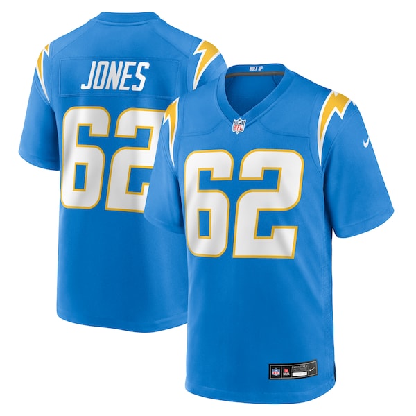 Nash Jones Los Angeles Chargers Nike Team Game Jersey - Powder Blue