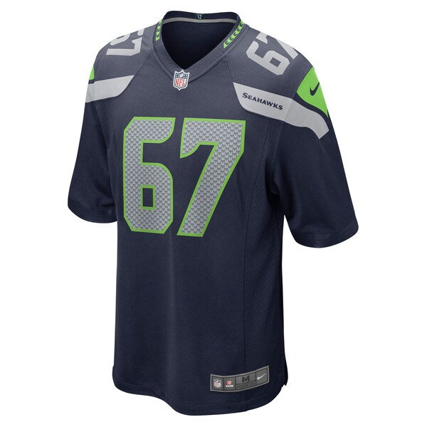 Charles Cross Seattle Seahawks Nike Player Game Jersey - Navy - Image 2