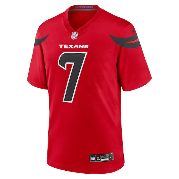 C.J. Stroud Houston Texans Nike Alternate Game Jersey - Red/Navy/White - Image 3