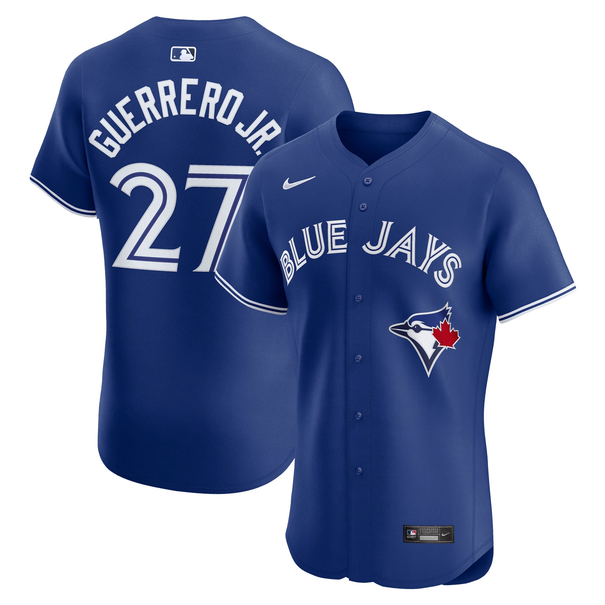 Vladimir Guerrero Jr. Toronto Blue Jays Nike Home Elite Jersey - White/Royal/Powder Blue - Image 7