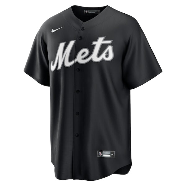 Francisco Lindor New York Mets Nike Replica Player Jersey - Black - Image 2