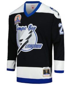Alternative view of Martin St. Louis Tampa Bay Lightning 2004 Stanley Cup Champions Blue Line Player Jersey - Black