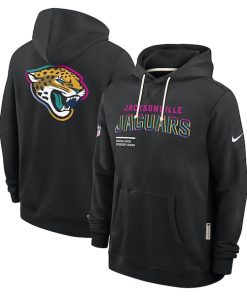 Jacksonville Jaguars Nike 2025 NFL Crucial Catch Sideline Standard Issue Dri-FIT Hoodie - Black