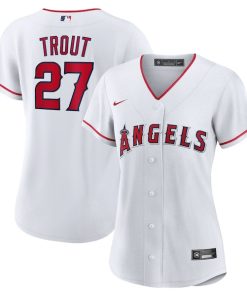 Mike Trout Los Angeles Angels Nike Women's Home Replica Player Jersey - White