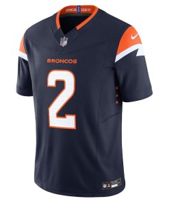 Alternative view of Patrick Surtain II Denver Broncos Nike Alternate Vapor F.U.S.E. Limited Jersey - Navy