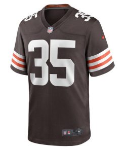 Alternative view of Charlie Thomas Cleveland Browns Nike Team Game Jersey -  Brown