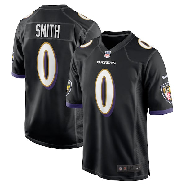 Roquan Smith Baltimore Ravens Nike Team Game Jersey - Black/Purple/White - Image 2