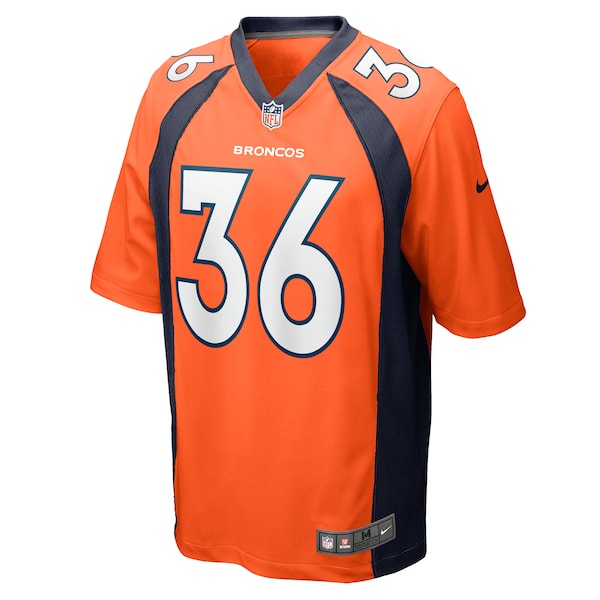 Tyler Badie Denver Broncos Nike Team Game Jersey - Orange - Image 2