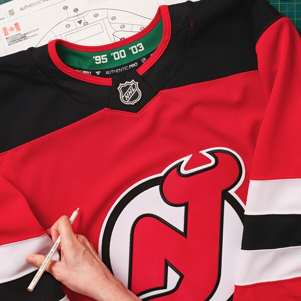 New Jersey Devils Home Authentic Pro Custom Jersey - Red - Image 6
