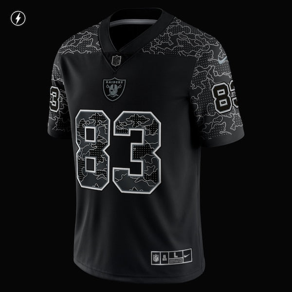 Darren Waller Las Vegas Raiders Nike RFLCTV Limited Jersey - Black - Image 5